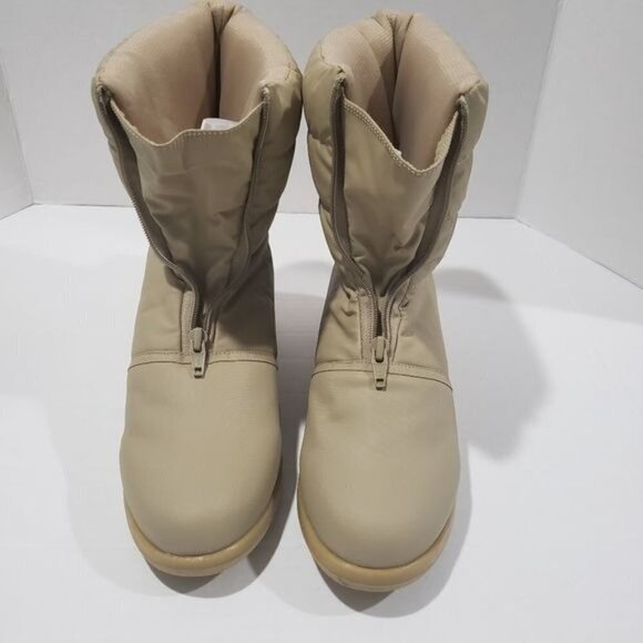 Naturalizer Front Zip Rain Ankle Puffer Boots 10 - Picture 9 of 12